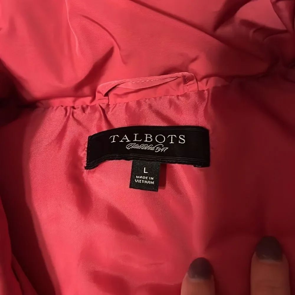 Pink Talbots Women’s Puffer Vest - Picture 2 of 6